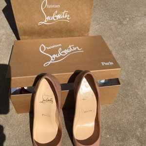 Louboutin Nude Patent Leather Sz 5.5